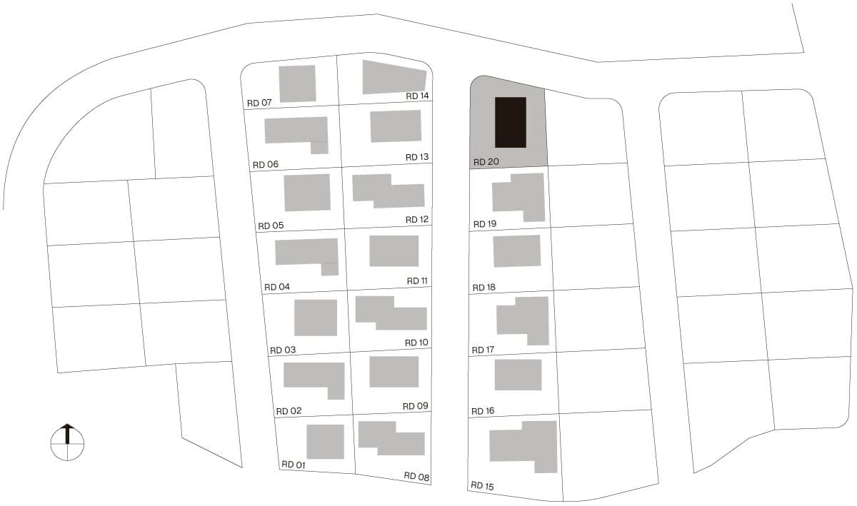 Umiestnenie na pozemku, Dom č. 20
